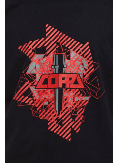 T-SHIRT COPPA BLACK AND RED